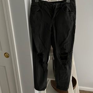 American Eagle Denim Gray distressed jeans